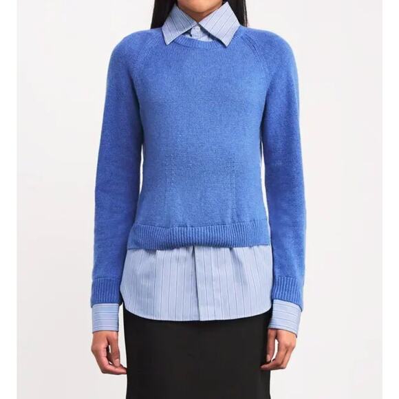 Stella McCartney Cashmere Blend Layered Shirting Sweater XL - Picture 1 of 6